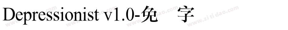 Depressionist v1.0字体转换